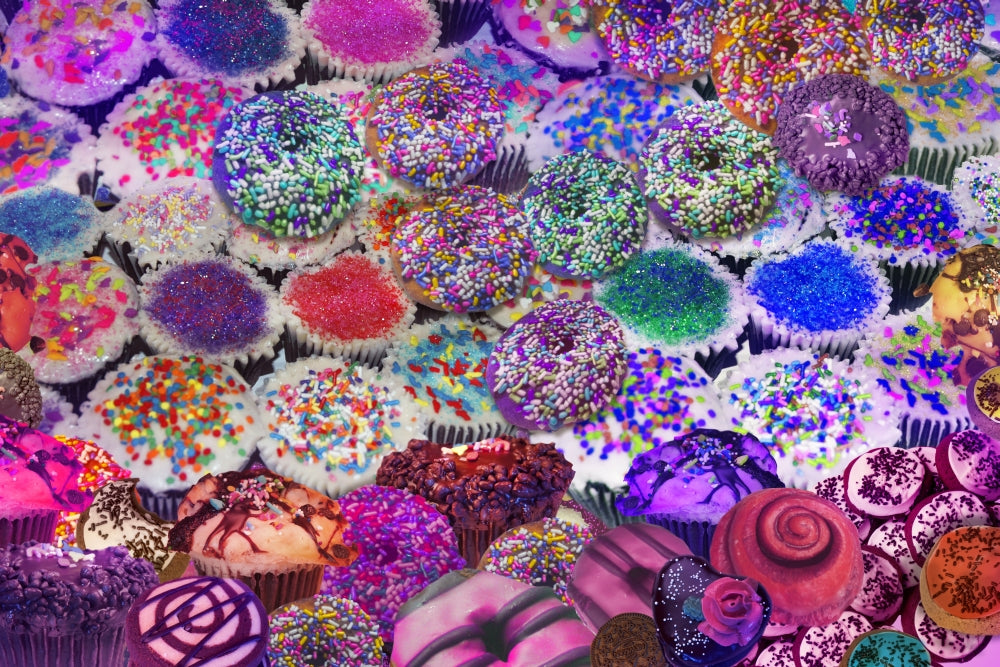 Sparkle Cookies Poster Print by Alixandra Mullins, colorful and whimsical design.