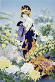 Kiku Floral Poster Print by Haruyo Morita showcasing beautiful chrysanthemums.