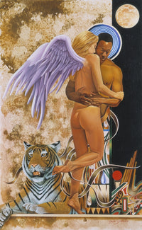 The Embrace Poster Print by Graeme Stevenson showcasing warmth and connection.