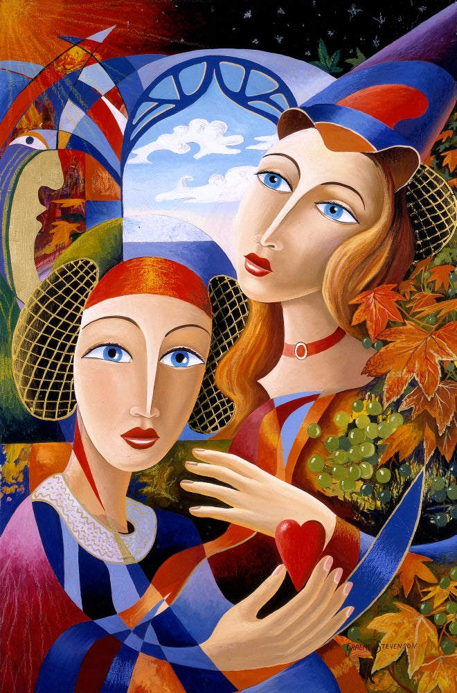 Royal Grapes Poster Print by Graeme Stevenson, vibrant and elegant art piece.