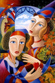 Royal Grapes Poster Print by Graeme Stevenson, vibrant and elegant art piece.