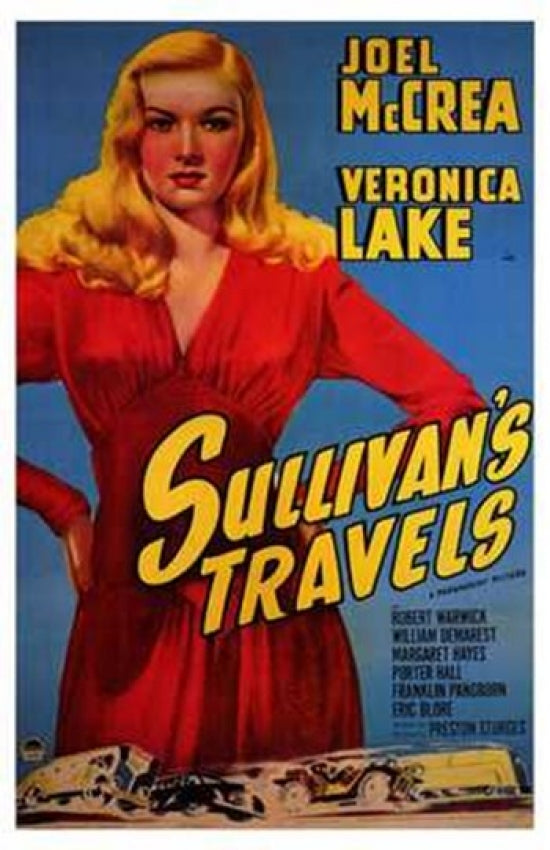 Sullivan's Travels Movie Poster Print featuring classic film art.