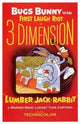 Lumber Jack-Rabbit Movie Poster Print featuring colorful animation.