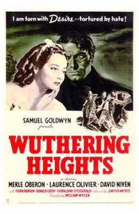 Wuthering Heights Movie Poster Print showcasing classic film art.