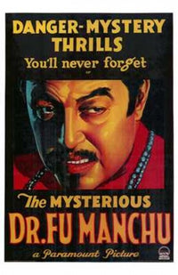 Mysterious Dr. Fu Manchu Movie Poster Print showcasing vintage cinema.
