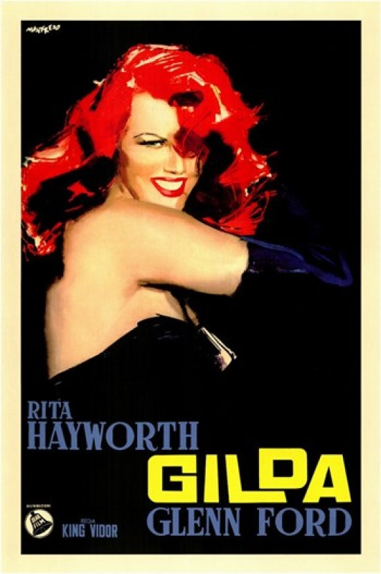Gilda Movie Poster Print featuring classic cinema artwork