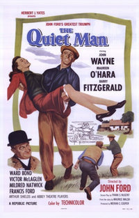The Quiet Man Movie Poster Print featuring classic film art.