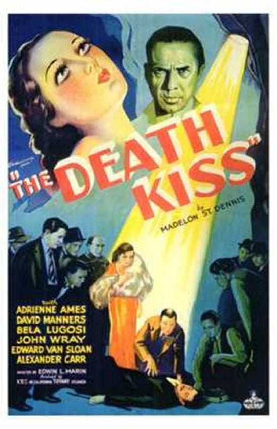 The Death Kiss Movie Poster Print showcasing classic horror film art.