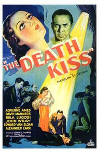The Death Kiss Movie Poster Print showcasing classic horror film art.