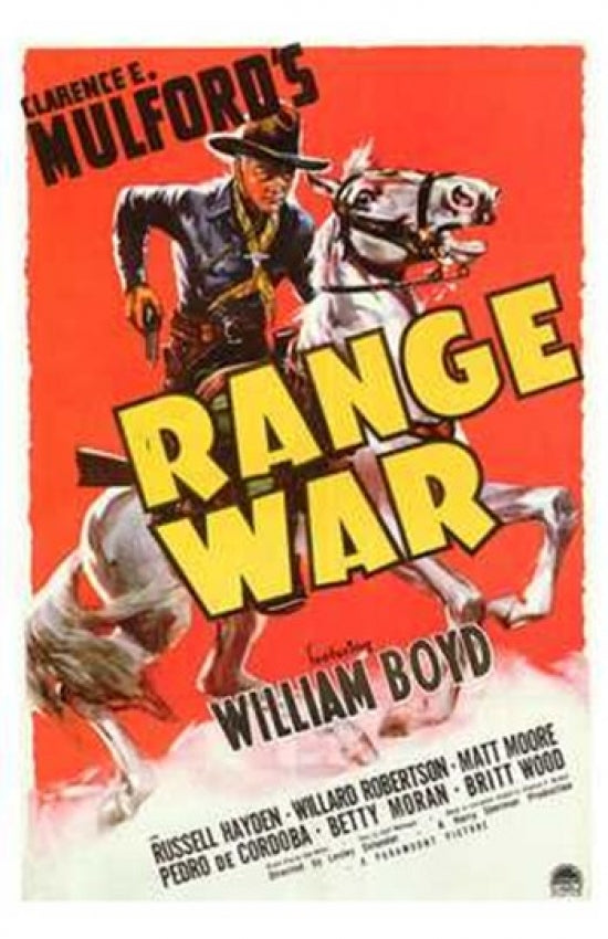 Range War Movie Poster showcasing classic western film art.