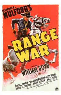 Range War Movie Poster showcasing classic western film art.