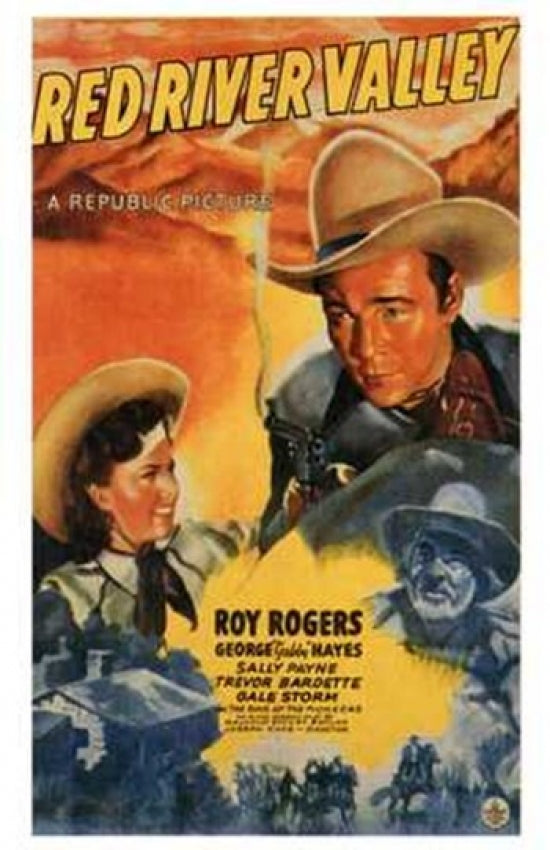 Red River Valley Movie Poster Print showcasing cinematic artwork.