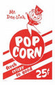 Mr Dee-Lish Popcorn Box Movie Poster featuring colorful popcorn design.