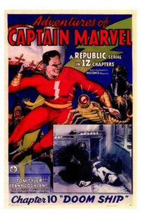Adventures of Captain Marvel Style A Movie Poster showcasing vibrant superhero imagery.