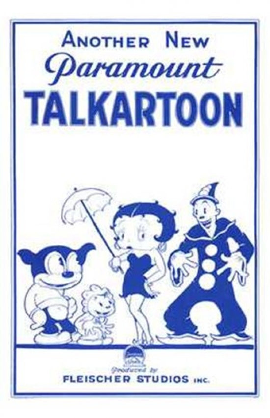 Talkartoon Movie Poster Art Print featuring colorful vintage animation design.