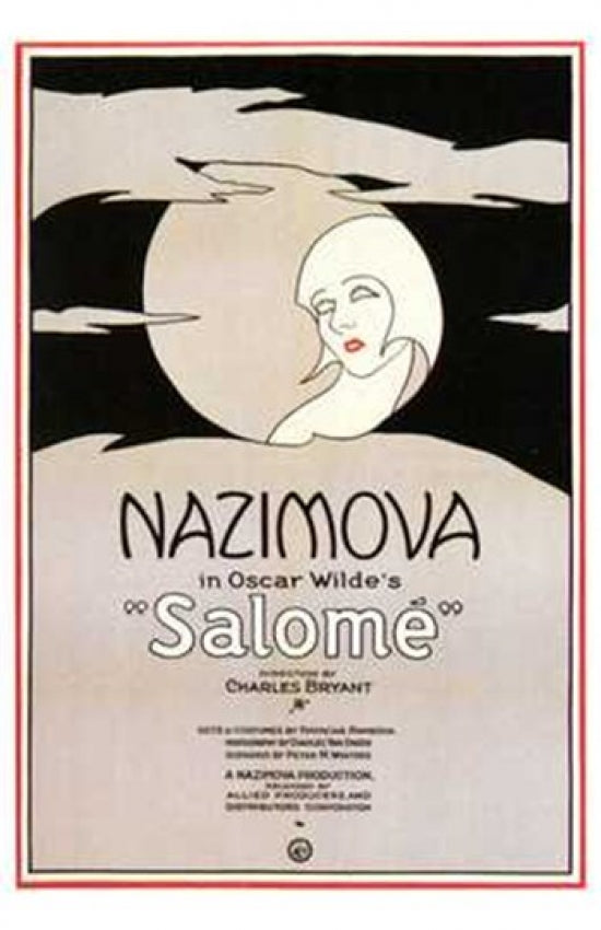 Salome Movie Poster Print showcasing classic film art.