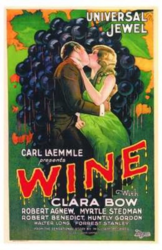 Wine Movie Poster Print showcasing the elegance of wine and cinema