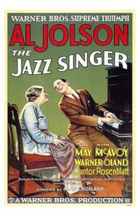 The Jazz Singer Movie Poster Print showcasing iconic cinematic history.