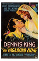 The Vagabond King movie poster print showcasing classic film art.