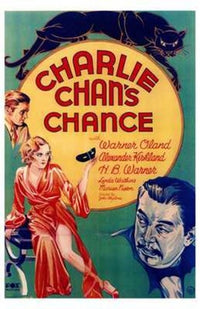 Charlie Chan's Chance Movie Poster Print showcasing classic cinema art.