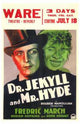 Dr Jekyll and Mr Hyde Movie Poster Print featuring classic film art