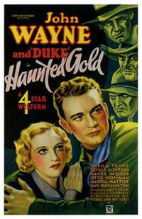 Haunted Gold Movie Poster Print showcasing a mysterious design.