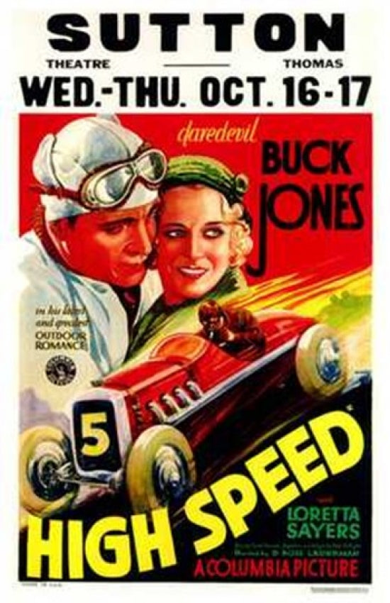 High Speed Movie Poster featuring dynamic action scene.