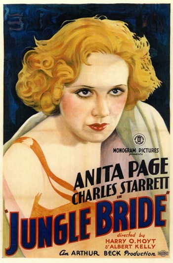 Jungle Bride Movie Poster Print featuring vibrant imagery and adventure theme.