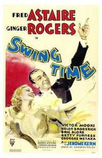 Swing Time Movie Poster Print showcasing classic cinema charm.