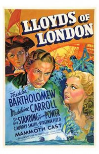 Lloyds of London Movie Poster Print showcasing classic cinema art.