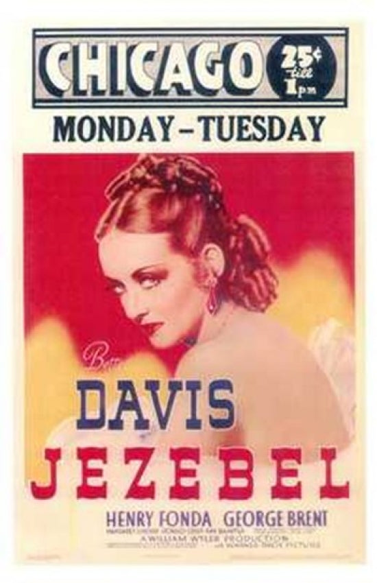 Jezebel Movie Poster showcasing classic film art