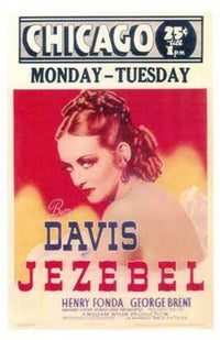 Jezebel Movie Poster showcasing classic film art