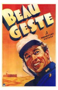 Beau Geste Movie Poster Print showcasing classic cinematic adventure.