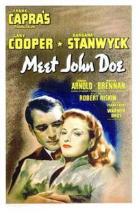 Meet John Doe Movie Poster Print showcasing classic film art.