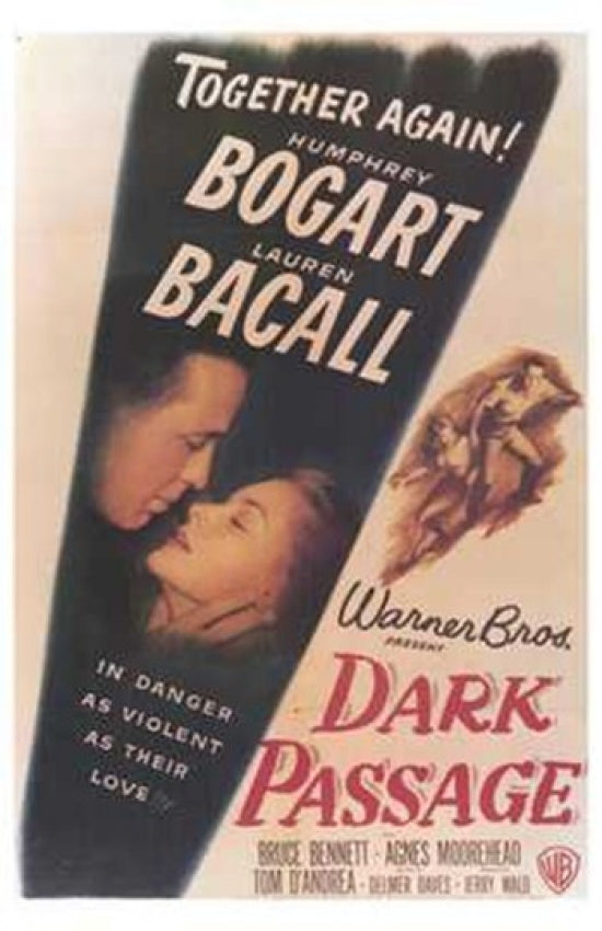 Dark Passage Movie Poster Print featuring classic cinematic art.