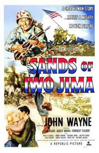 Sands of Iwo Jima Movie Poster Print capturing a historic battle scene.
