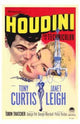 Houdini Movie Poster Print showcasing classic magic and illusion.