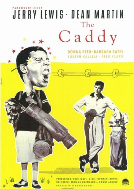 The Caddy Movie Poster Print featuring vibrant colors and classic film design.