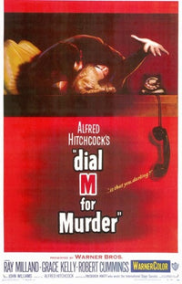 Dial M for Murder Movie Poster Print showcasing classic suspense film art.