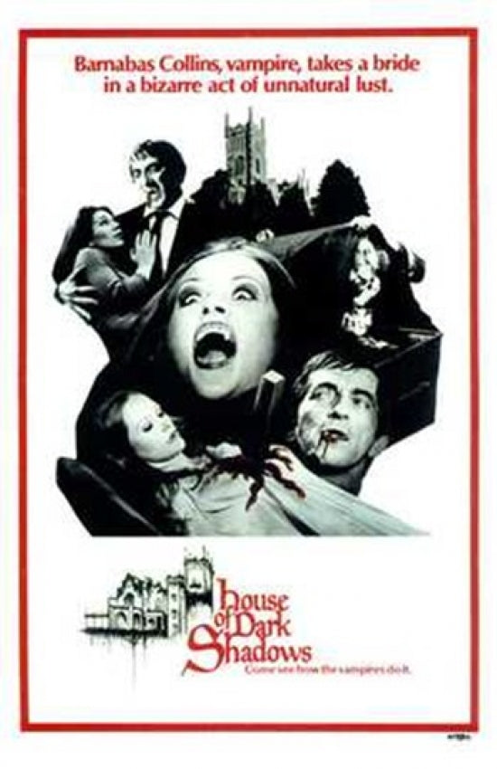 House of Dark Shadows Movie Poster Print showcasing vintage horror film art.