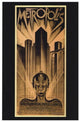 Metropolis Movie Poster Print featuring iconic art deco design.