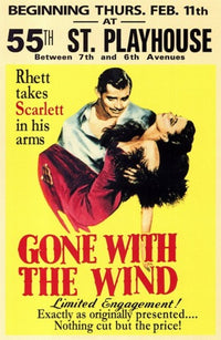 Gone with the Wind Movie Poster Print showcasing classic film art.