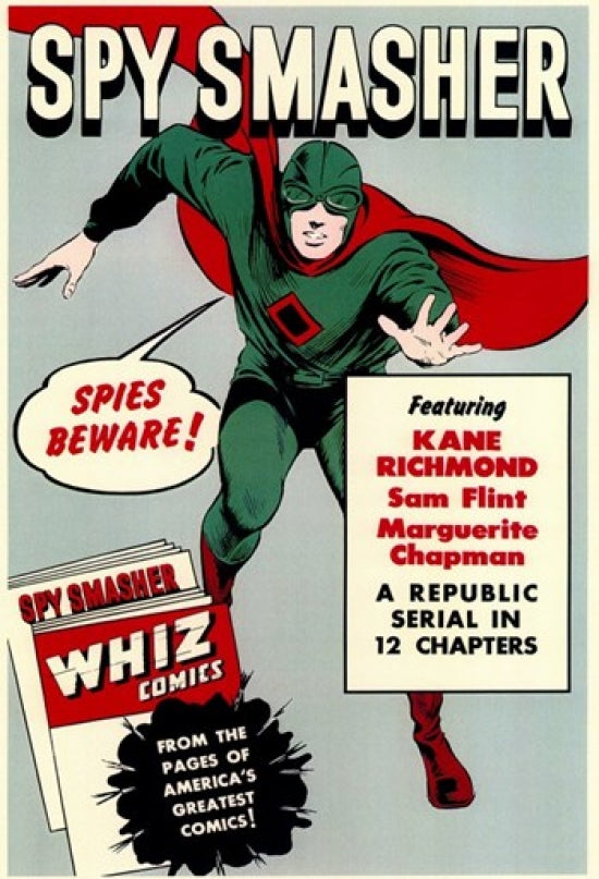 Spy Smasher Movie Poster Print showcasing vintage cinema art.