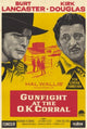 Gunfight At The Ok Corral Movie Poster Print featuring dramatic Wild West scene.