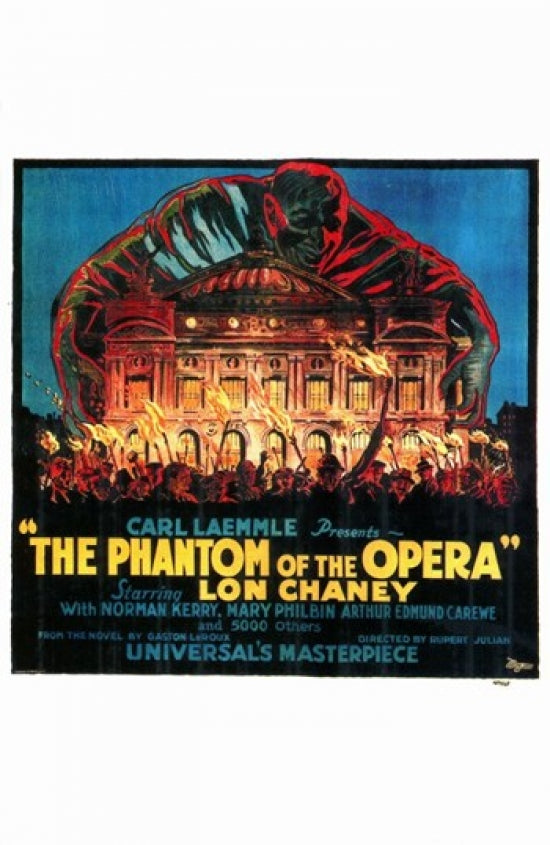 The Phantom of the Opera Movie Poster Print showcasing dramatic artwork.