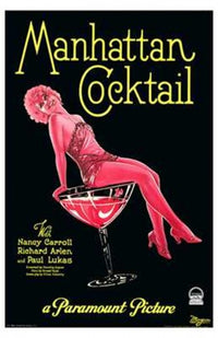 Manhattan Cocktail Movie Poster featuring classic film art.