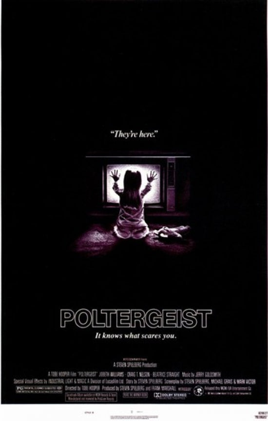 Poltergeist Movie Poster Print featuring iconic horror imagery.