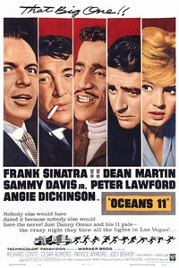 Oceans 11 Movie Poster Print showcasing the iconic film's design.