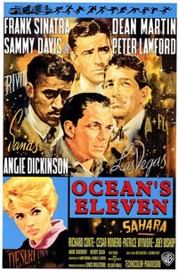 Oceans 11 Movie Poster Print showcasing cinematic artwork.