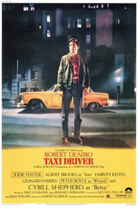 Taxi Driver Movie Poster Print showcasing iconic film art.